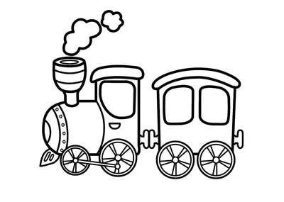 Детский рисунок поезд - 69 фото