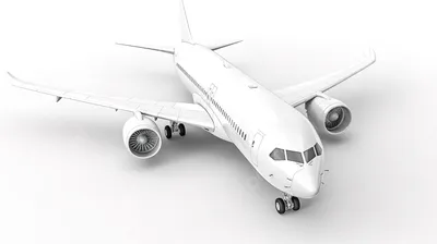 самолет на белом фоне изолированных трехмерное изображение Фото И картинка  для бесплатной загрузки - Pngtree