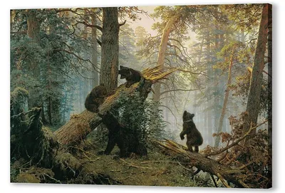 Тактильная 3D картина \"Утро в сосновом лесу\" в интернет магазине  Тифлоцентр.рф
