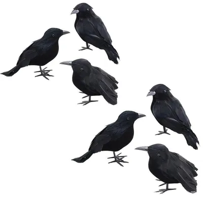 Чёрная ворона - украшение на Хэллоуин