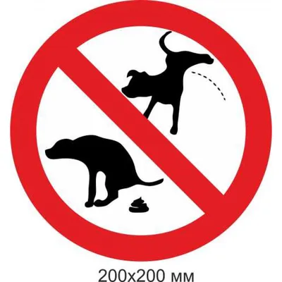 Табличка \"Выгул собак запрещен\" купить по цене 250 ₽ в интернет-магазине  KazanExpress