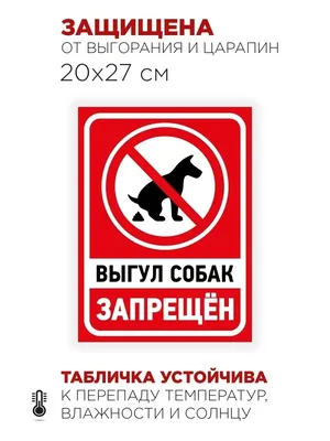 Купить Запретный знак \"Выгул собак запрещен\" 200х200 мм артикул 9407  недорого в Украине с доставкой