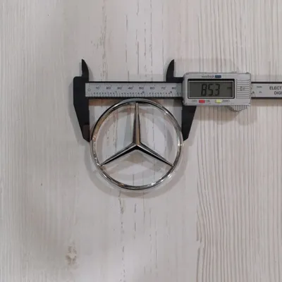 Значок Mercedes - эмблема (диаметр - 11,5 см) - Автотюнинг