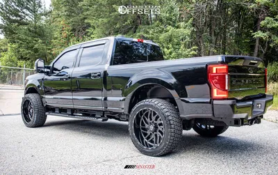 2021 Ford F-350 Super Duty with 24x12 -44 TIS 544BM and 35/12.5R24 Nitto  Terra Grappler G2 and Stock | Custom Offsets