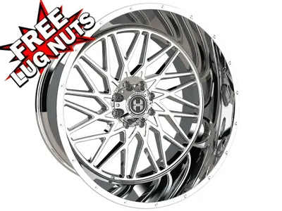 24 inch 24x12 Hardcore Offroad HC22 Chrome wheels rims 6x5.5 6x139.7 -44 |  eBay