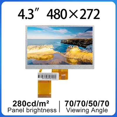 4.3 inch Common Screen 480x272 Brightness 280 TFT LCD Display Modul 40PIN  RGB for Industrial Car Screen Raspberry Pi - AliExpress