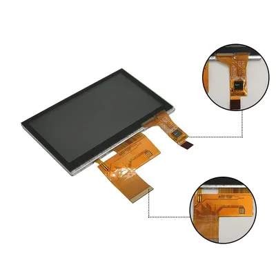 NEXTION NX4827T043 HMI LCD Touch Display - 4.3” 480x272 TFT Intelligent  Resistive Touch Screen Module Support Nextion Editor - AliExpress