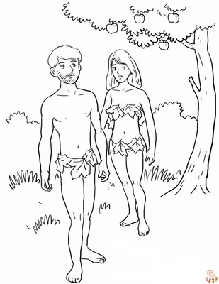 Color Your Way Through the Bible: Adam and Eve Coloring Pages