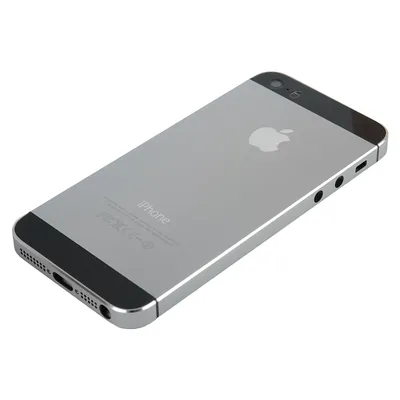Задняя крышка на Iphone 5S (черный)