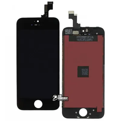 ◁ Дисплей iPhone 5S, черный, с рамкой, с сенсорным экраном (дисплейный  модуль),China quality, Tianma (100420) купить в Украине ≡ Gsm-Komplekt®
