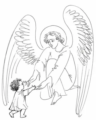 Ангел хранитель карандашом рисунок (49 фото) » Рисунки для срисовки и не  только