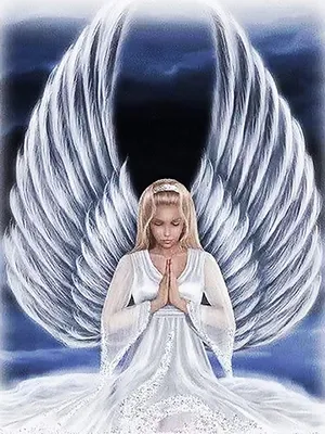 Дорогая большая икона Ангел Хранитель из серебра и драгоценными камнями
