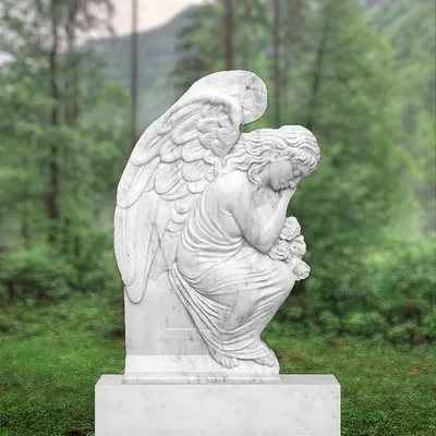 Памятник Ангел № 796 – Смотреть фото на сайте • Узнать стоимость ᐈ Заказать  изготовление у «Гранитный Мастер»