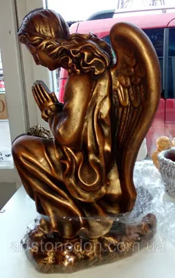 Статуи ангелов на кладбище. Скульптура Скорбящий ангел сидящий на тумбе из  литьевого камня (ID#536023596), цена: 178000 ₴, купить на Prom.ua