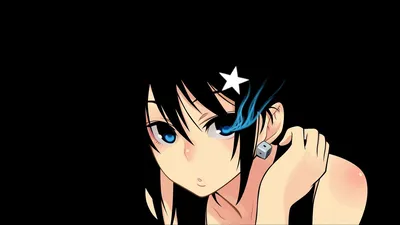 Download wallpaper 1366x768 anime, girl, gothic, eyes, red tablet, laptop  hd background