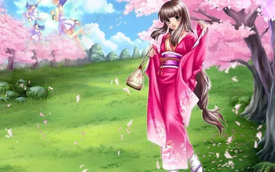 Картина на холсте (Сейбер в кимоно, аниме девушки, юката) 50x70 см.  Интерьерная, на стену. - купить по низкой цене в интернет-магазине OZON  (1125513574)