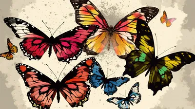 Курс - Бабочки, стрекозы | Saison Romantique - цветы ручной работы