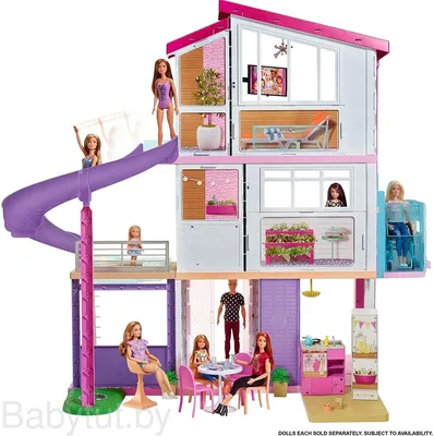 Купить домик Barbie Дом мечты раскладной, 1318, цены на Мегамаркет