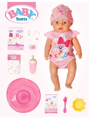 Кукла Беби Бон / пупс Беби Борн 43 см Baby Born для девочки Baby Born  66389392 купить в интернет-магазине Wildberries