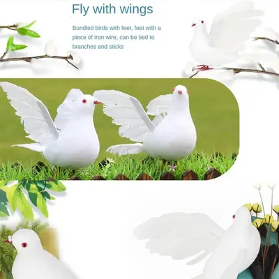 Стая белых голубей, реалистично, …» — создано в Шедевруме