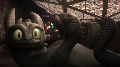 Проморолик «Как приручить дракона 3»: Беззубик украл новогодний шарик —  Новости на Кинопоиске