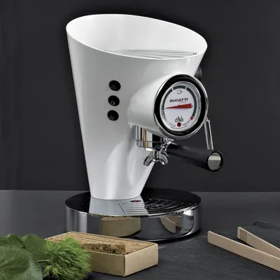 Bugatti 15-E VAC Machine for Espresso Coffee and Cappuccino Diva Evolution  Cream BUGATTI Coffee mach