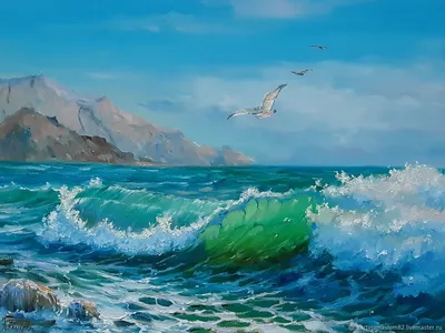 Море, шторм, чайки над волною (Владимир Бачурин) / Стихи.ру