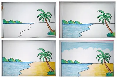Рисунок черного моря поэтапно (51 фото) » рисунки для срисовки на  Газ-квас.ком