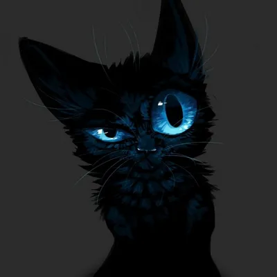 Черная кошка с зелеными глазами - 53 фото