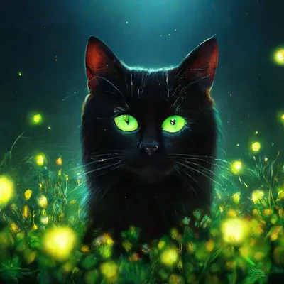 Призрак полосатой рыже черной кошки …» — создано в Шедевруме