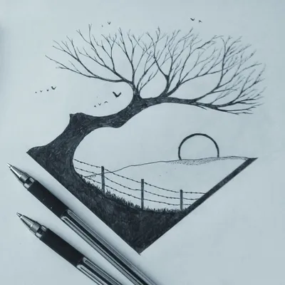 Рисунок гелевой черной ручкой для начинающих легкие и красивые (50 фото) »  рисунки для срисовки на Газ-квас.ком