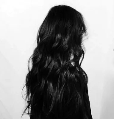 Длинные черные волосы - 75 фото