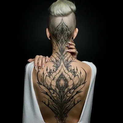Женские татуировки на спине | Master Tattoo | Дзен
