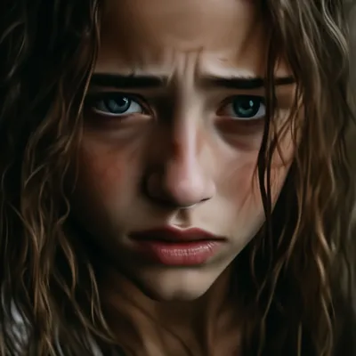 Девушка плачет , реалистично, крупным …» — создано в Шедевруме