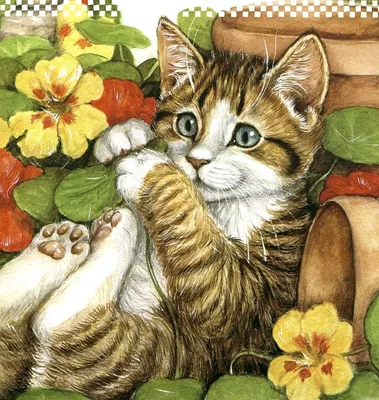 Российский Сервис Онлайн-Дневников | Кошачий рисунок, Кошачья подушка, Кошки  и котята