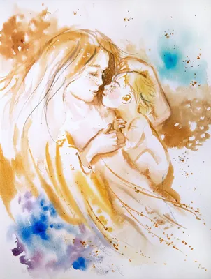 Любовь мамы и Дочки рисунки (45 фото)