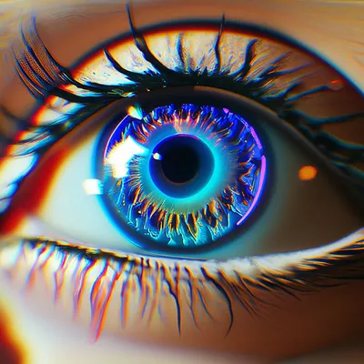 Глаз 3D» — создано в Шедевруме