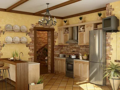 Оформление стен на кухне: облицовка, декор, дизайнерские решения.