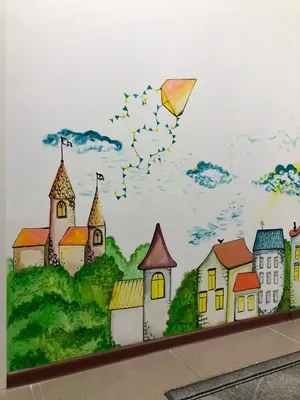 Рисунки на стенах в квартире | СПб