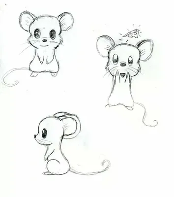 Мышь детский рисунок - 59 фото