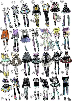 Рисунки одежда для кукол тока бока (48 фото) » Картинки, раскраски и  трафареты для всех - Klev.CLUB