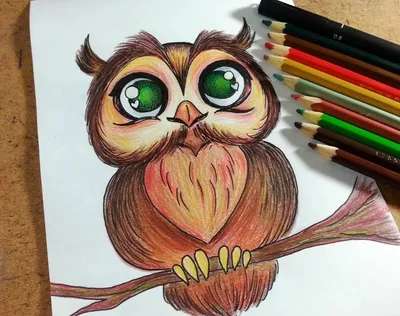 Глаза совы рисунок карандашом - 66 фото