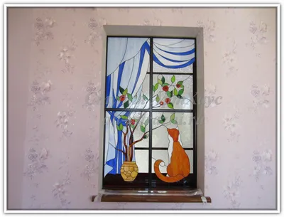 Чеширский кот Витраж Джек Скеллингтон, Кот, стекло, животные, живопись png  | PNGWing