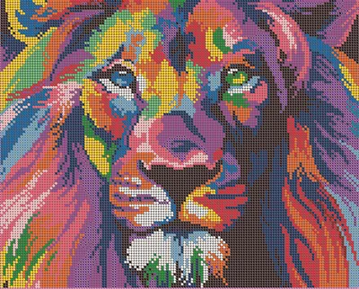 Схема для вышивания бисером Светлица (без бисера), картина \"Радужный лев\"  30*24см - купить с доставкой по выгодным ценам в интернет-магазине OZON  (894148415)