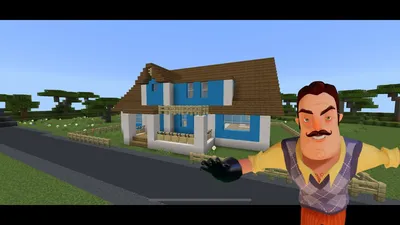 Как построить дом привет соседа из игры Hello Neighbour в майнкрафт -  YouTube