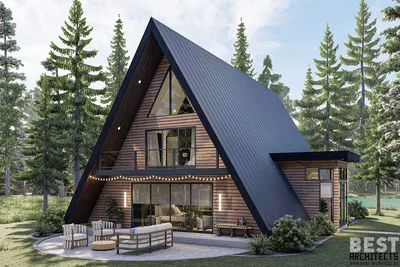 Замечательный современный домик в лесу в Польше (40 кв. м) 〛 ◾ Фото ◾ Идеи  ◾ Дизайн