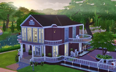 The Sims 4 современный эко дом - YouTube