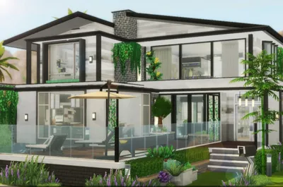 Деревенский дом🥦🐔│Строительство│Village House│SpeedBuild│NO CC [The Sims 4]  - YouTube