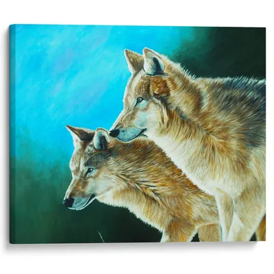 Два волка, FS067 - купить Рисование камнями, алмазная техника | CultMall