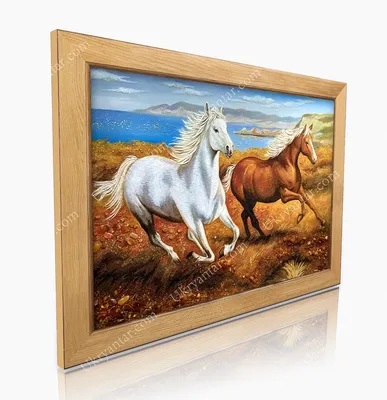 Картина Две лошади Артикул dca_00002051 купить в интернет-магазине Walldeco